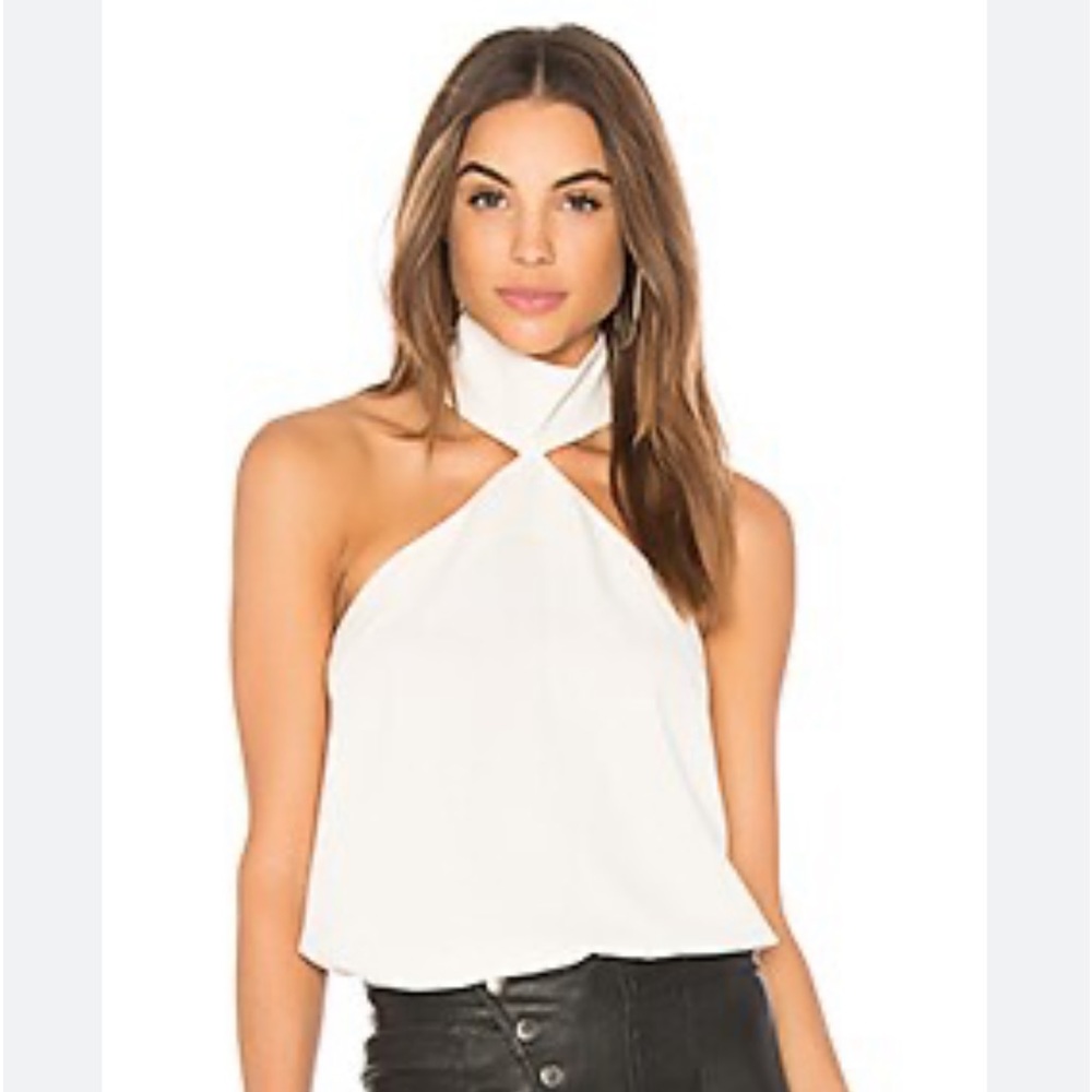AMANDA UPRICHARD Queens Top Ivory